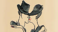 Kissing in hats